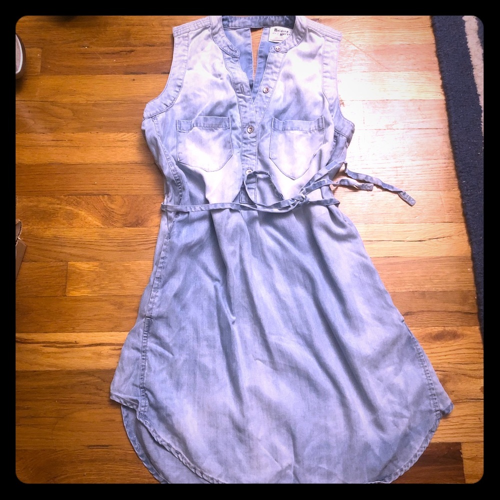 Anthropologie Holding Horses Tencel denim dress 0